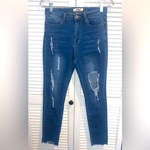 California Vintage Ripped High waisted Skinny Jeans 9